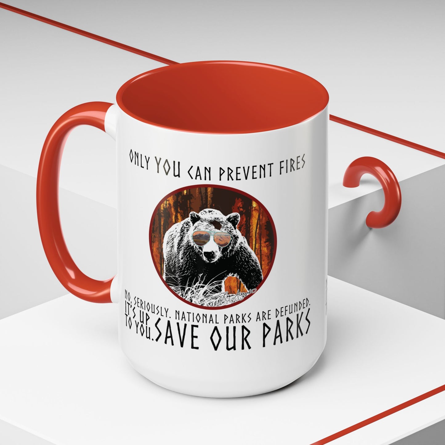 Mug Only You Can Prevent Fires National Park Support 11, 15oz