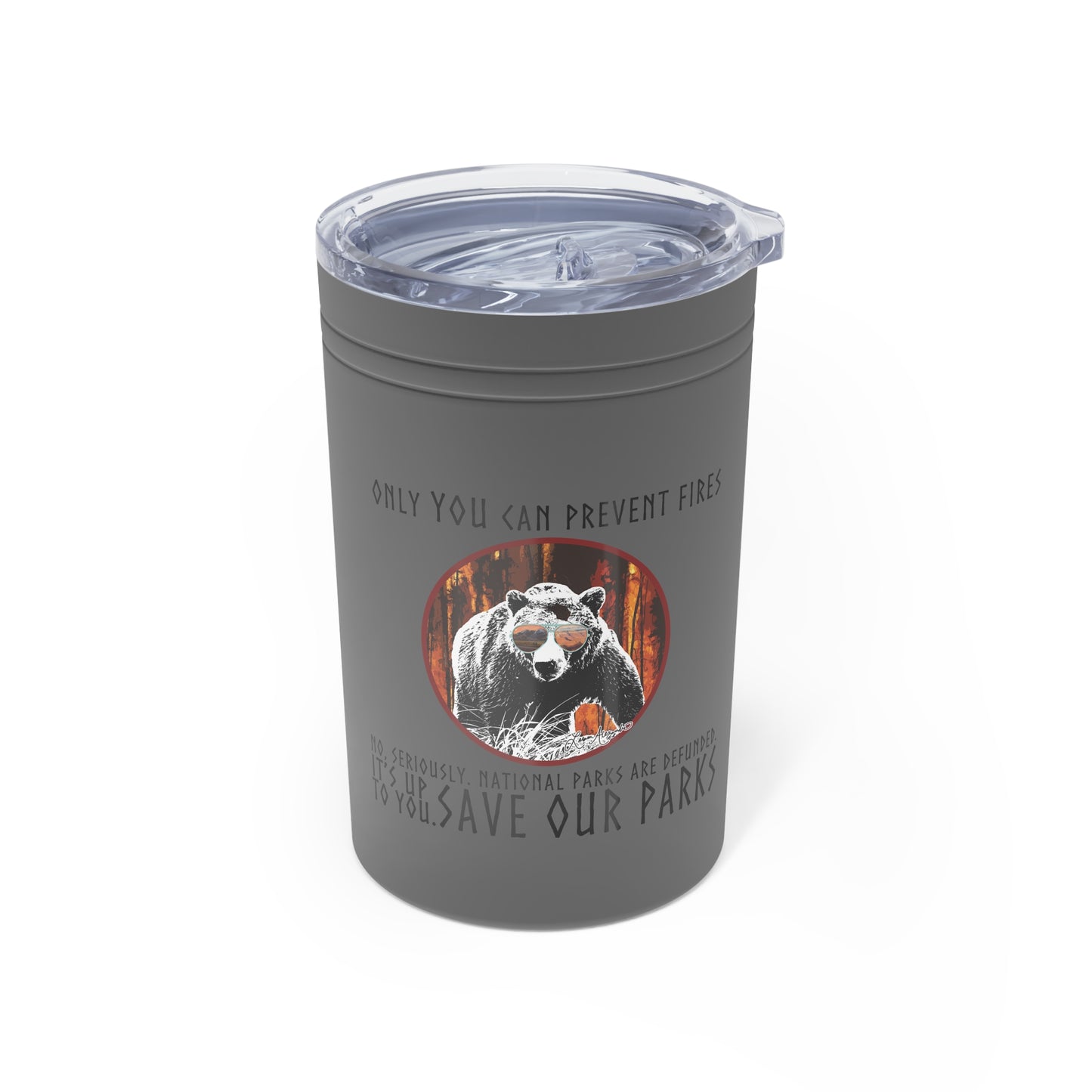 Save National Parks Insulated Travel Mug - 11oz Tumbler -Support Conservation, Environment Awareness Drinkware Accessories
