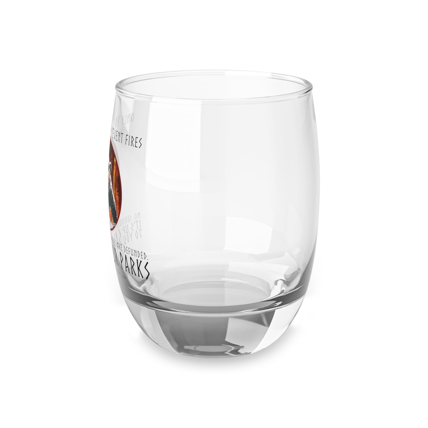 Whiskey Glass - Save Our National Parks- Support Conservation Awareness Design, 6 oz Drinkware, Nature Bourbon Lover Gift
