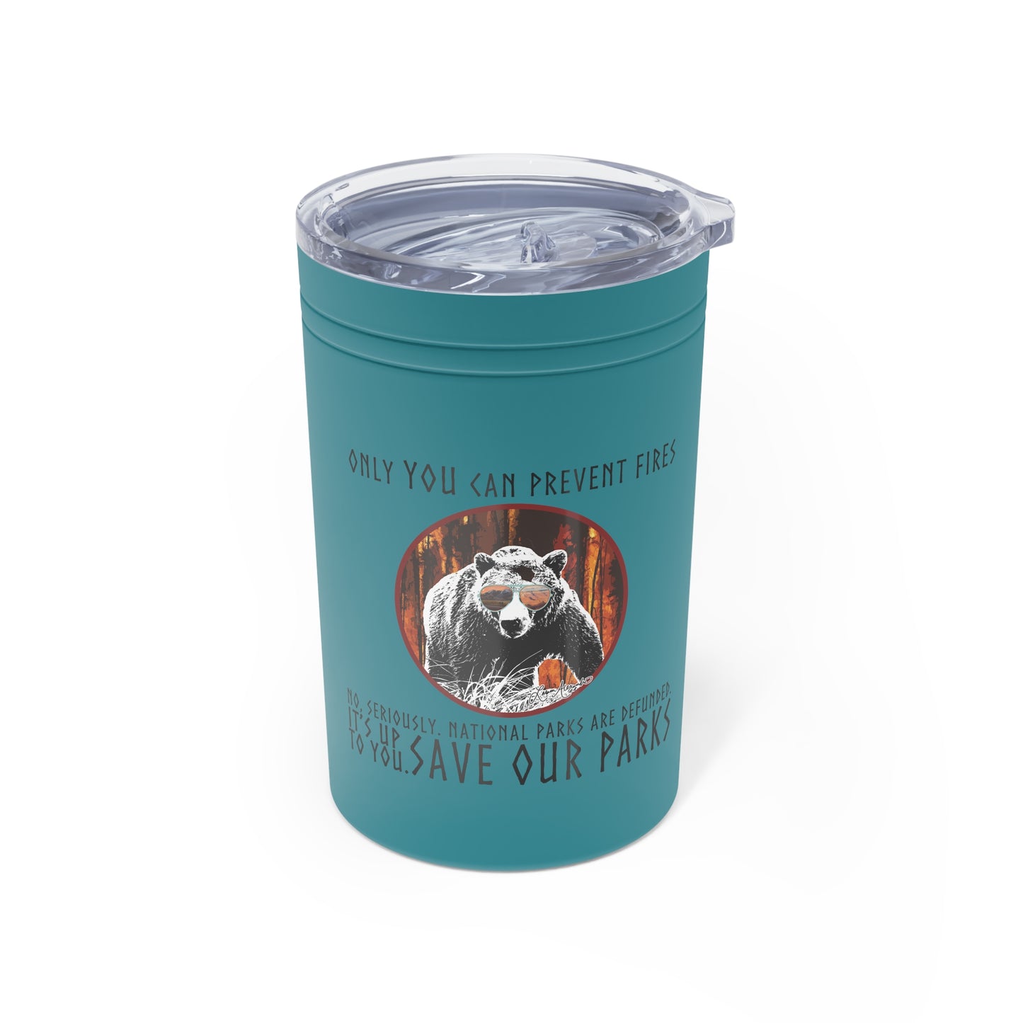 Save National Parks Insulated Travel Mug - 11oz Tumbler -Support Conservation, Environment Awareness Drinkware Accessories