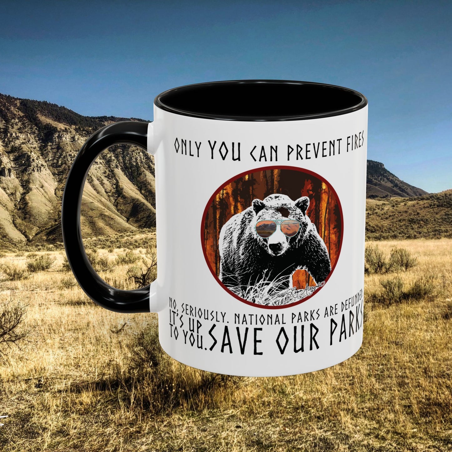 Mug Only You Can Prevent Fires National Park Support 11, 15oz