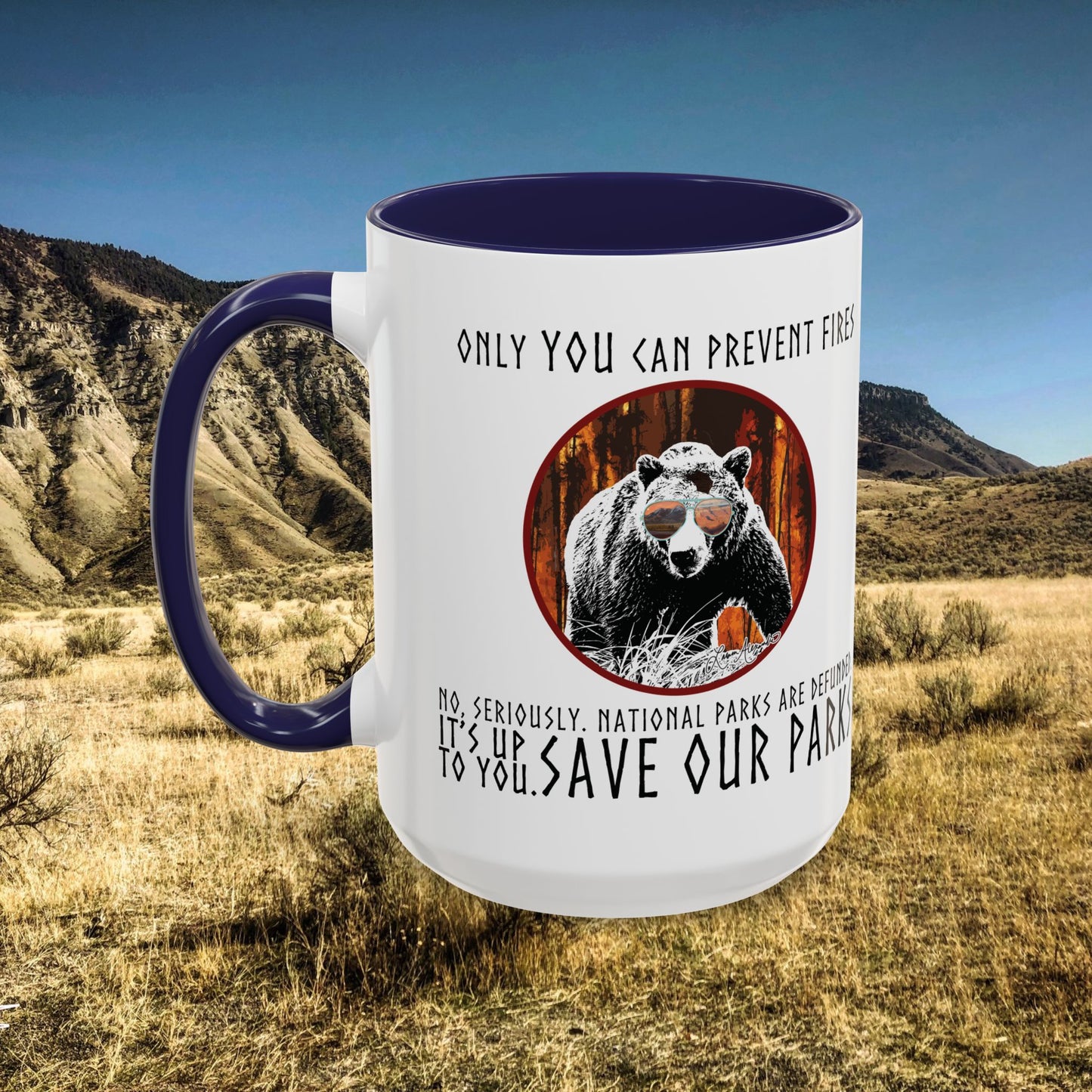 Mug Only You Can Prevent Fires National Park Support 11, 15oz