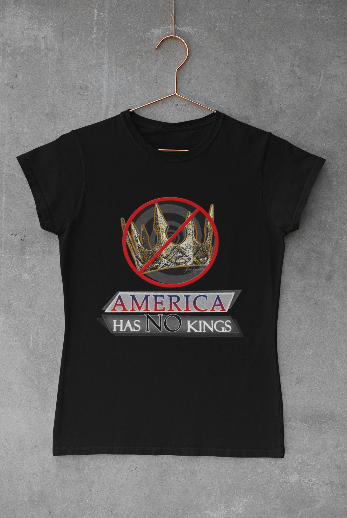 America Has No Kings - Political Funny Unisex Softstyle T-Shirt