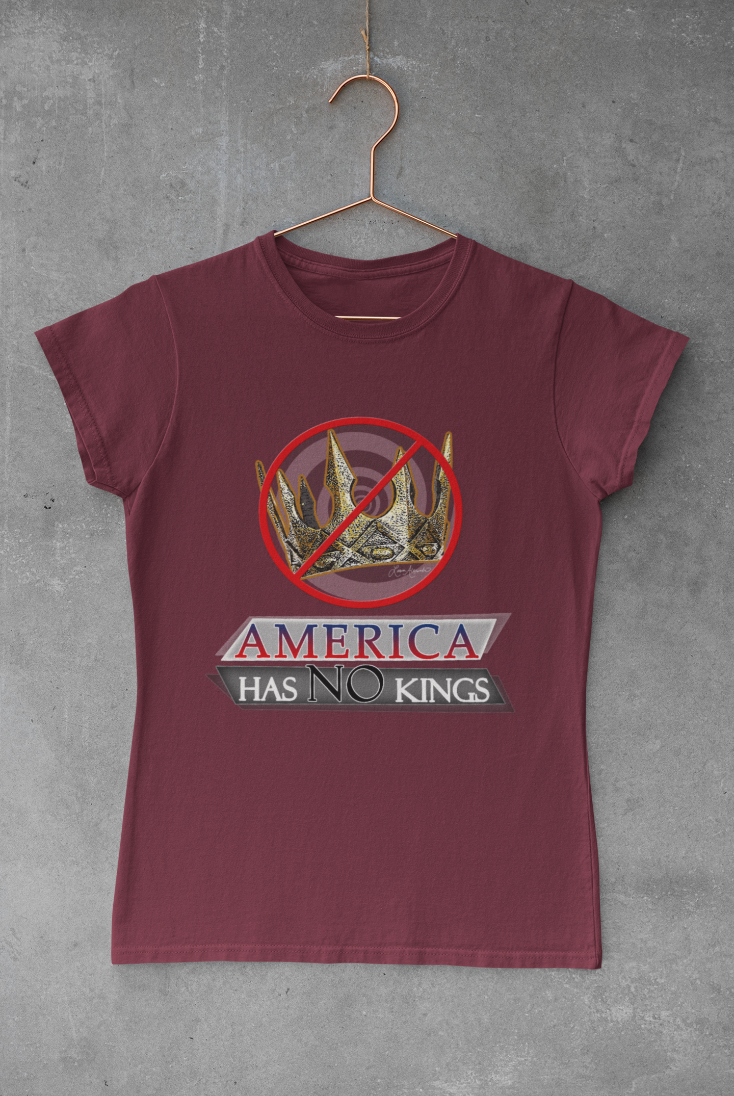 America Has No Kings - Political Funny Unisex Softstyle T-Shirt