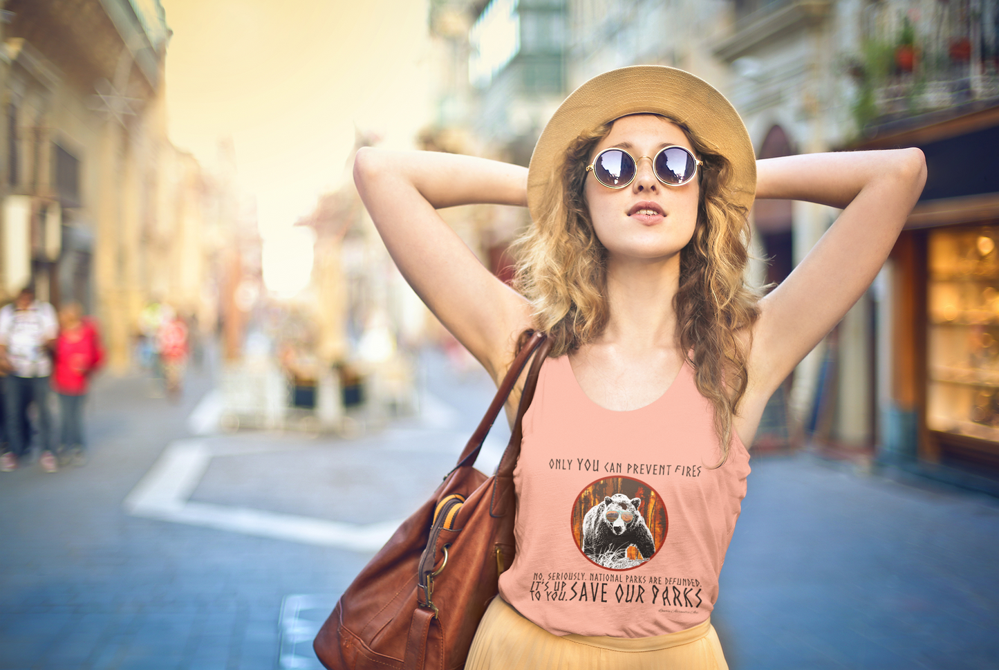 Only You Can Prevent Fires- National Park Support Women's Racerback Tank Top, Hiking Camping Outdoor Gear