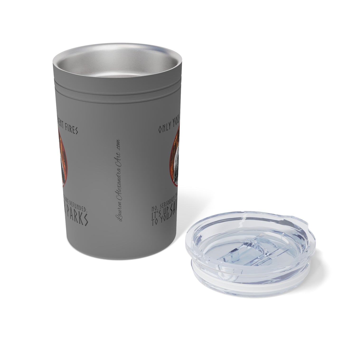 Save National Parks Insulated Travel Mug - 11oz Tumbler -Support Conservation, Environment Awareness Drinkware Accessories