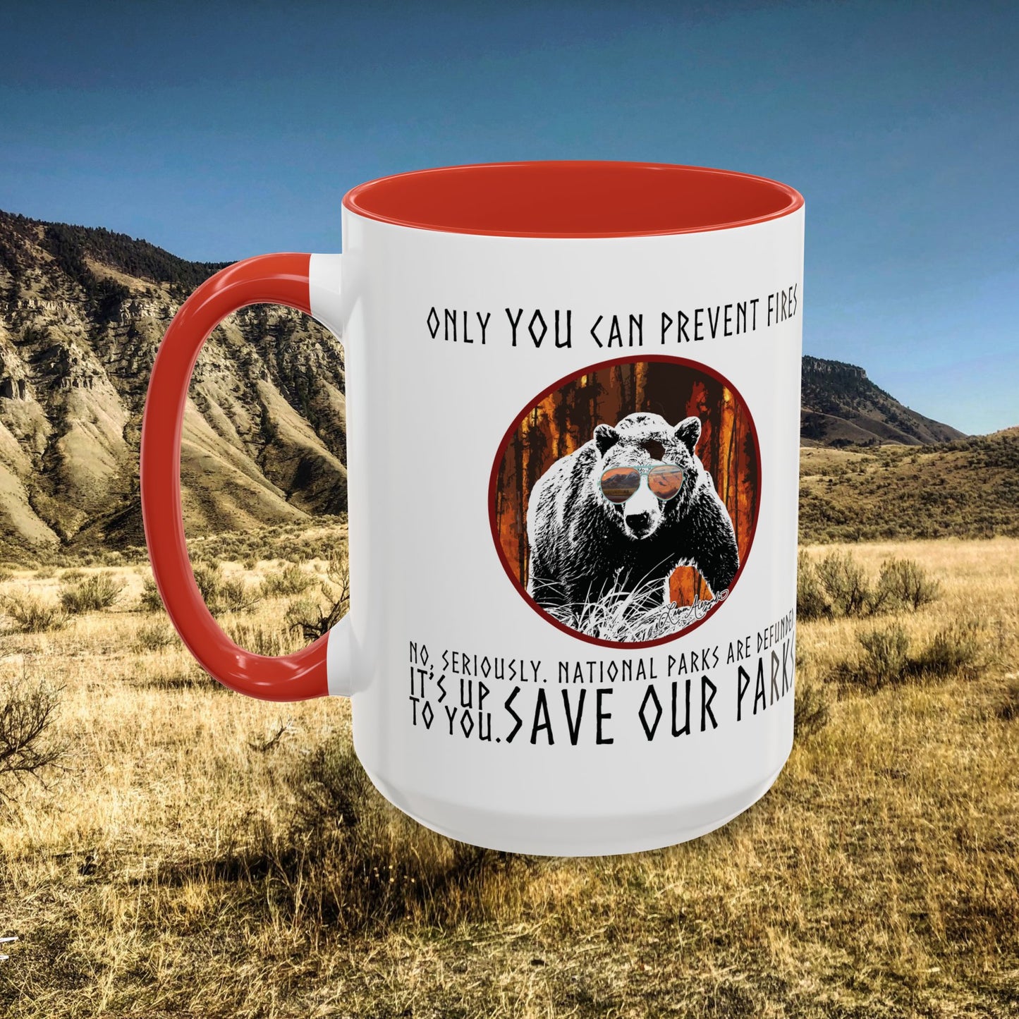 Mug Only You Can Prevent Fires National Park Support 11, 15oz