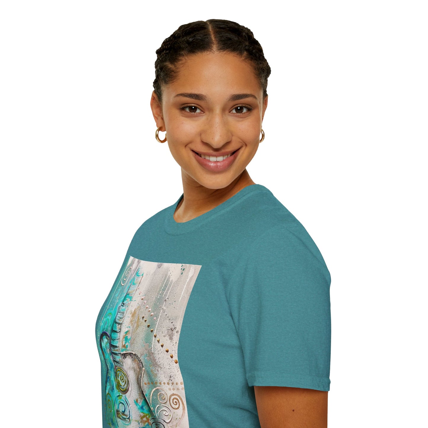 Artistic Guitar Unisex Softstyle T-Shirt - Perfect for Music Lovers, Nashville Musician Summer clothing