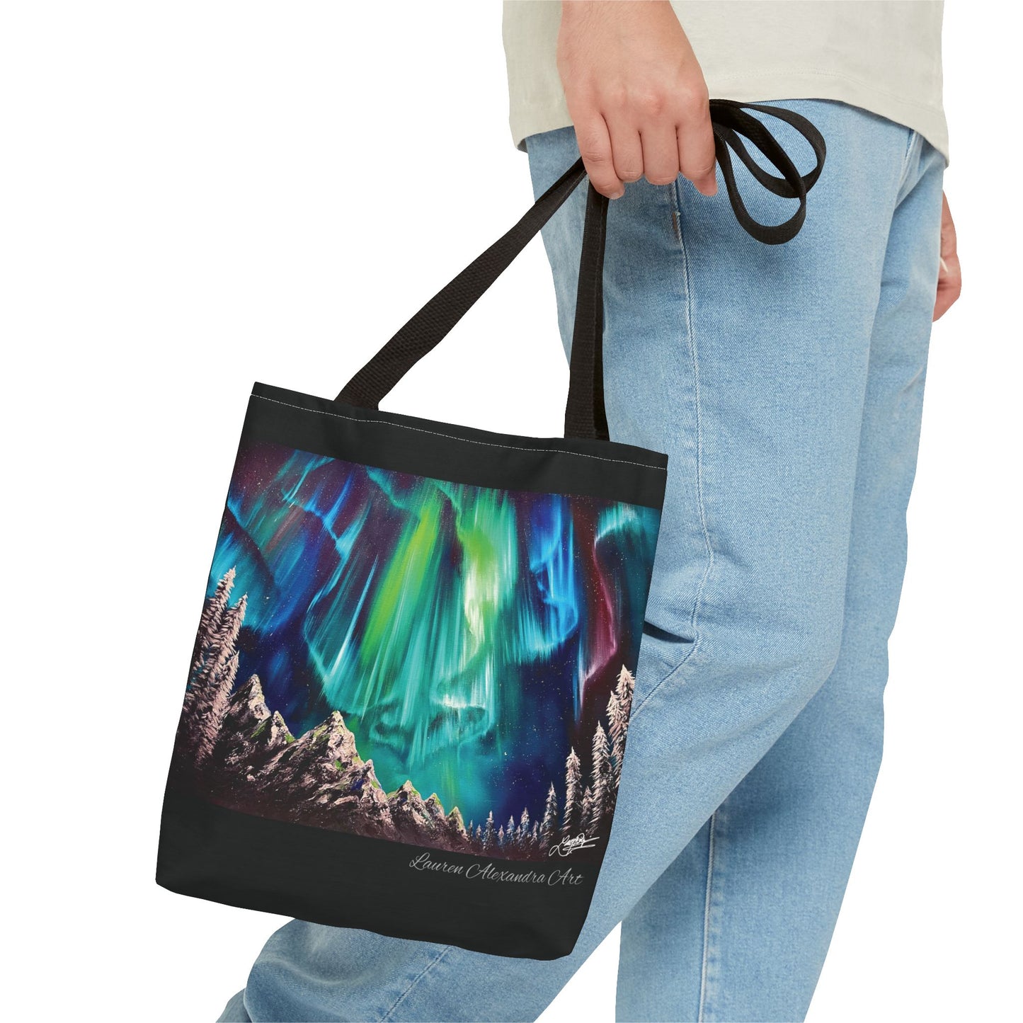 Northern Lights Tote Bag - Artistic Travel Accessories