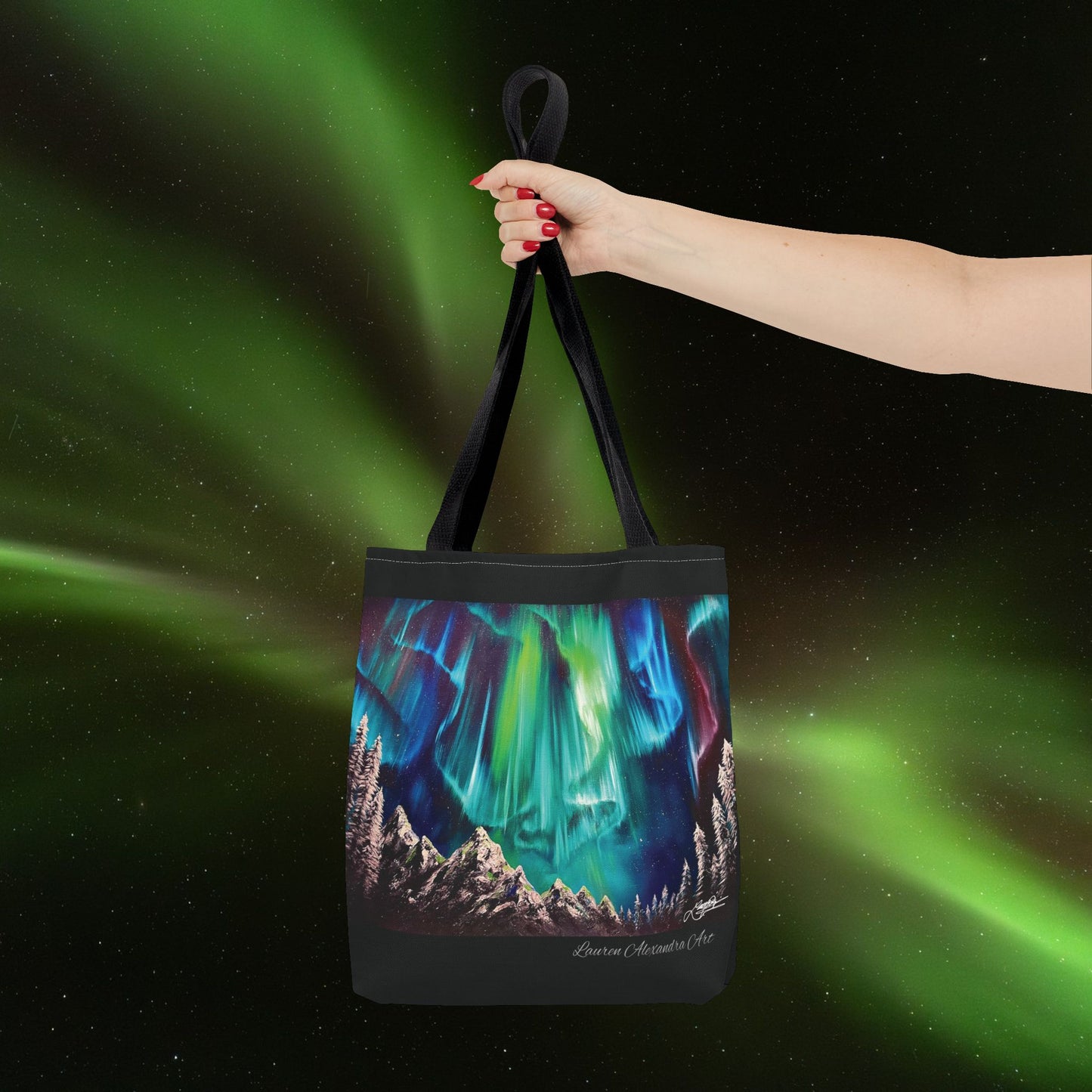 Northern Lights Tote Bag - Artistic Travel Accessories