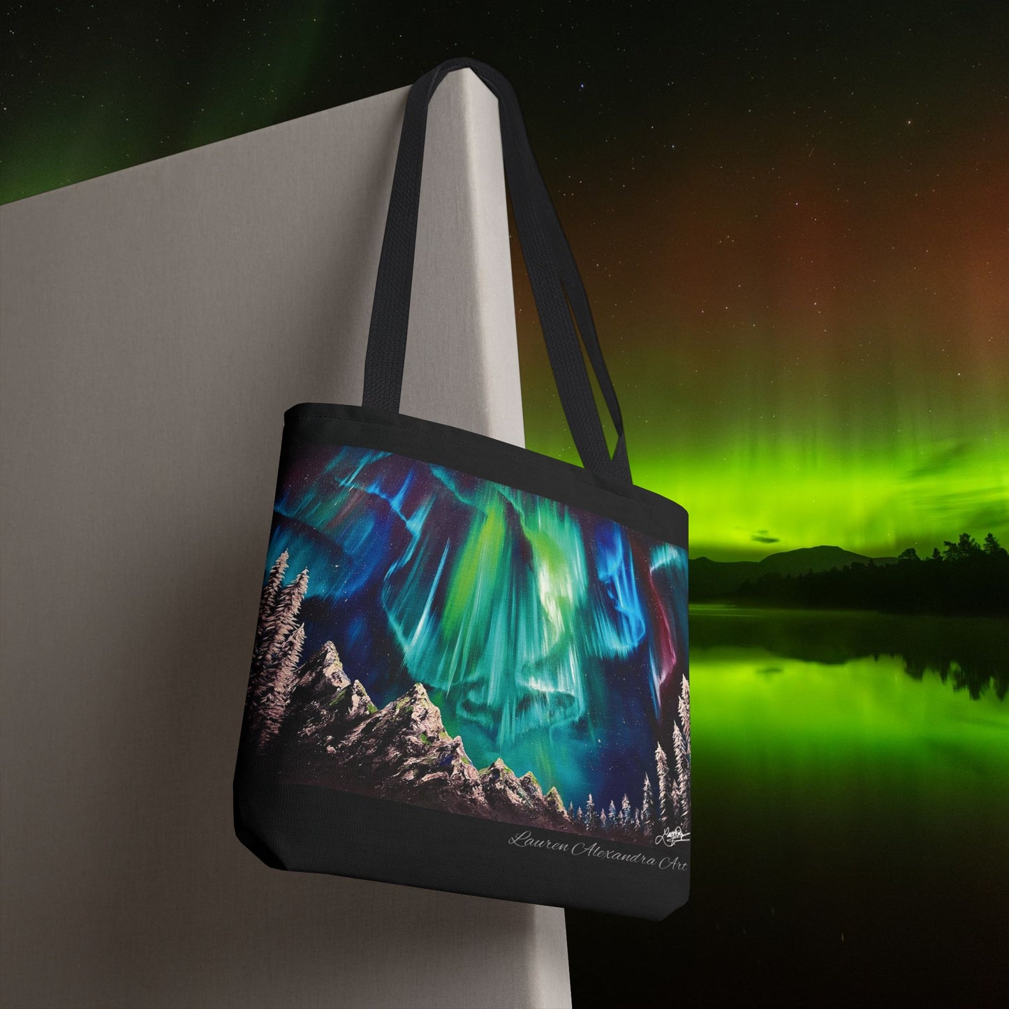 Northern Lights Tote Bag - Artistic Travel Accessories